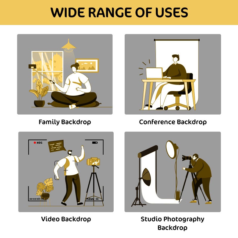 Kate 10x10ft/3x3m Tan Backdrop Light Yellow Background Khaki Fawn Portrait Photography Abstract Backdrop Photography Studio Props Photographer - Image 5